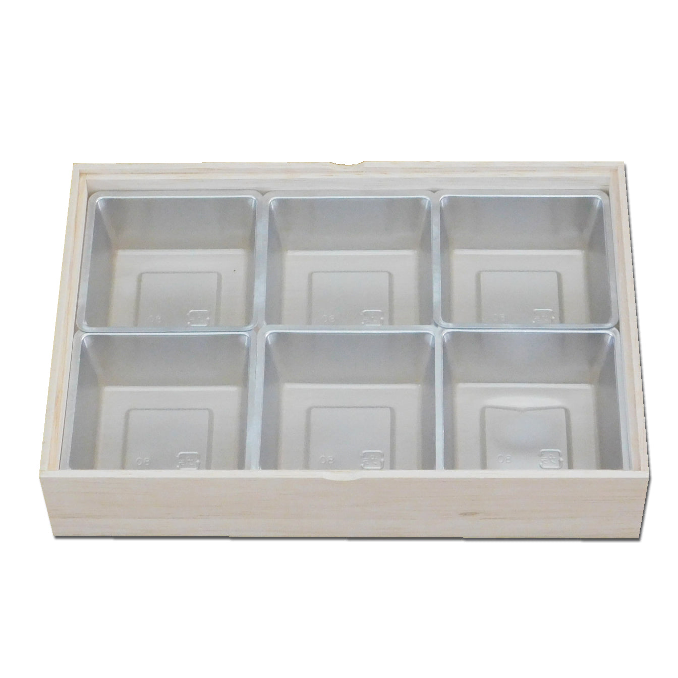 8‐9カップ 銀 (8寸用9区分、5.5寸用4区分、鍋島8-6用 ※バラと100個入を選べます)